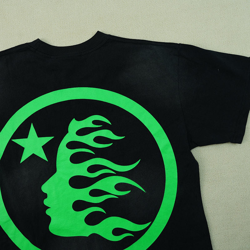Hellstar Classic T-Shirt (Regular Print) Black/Green