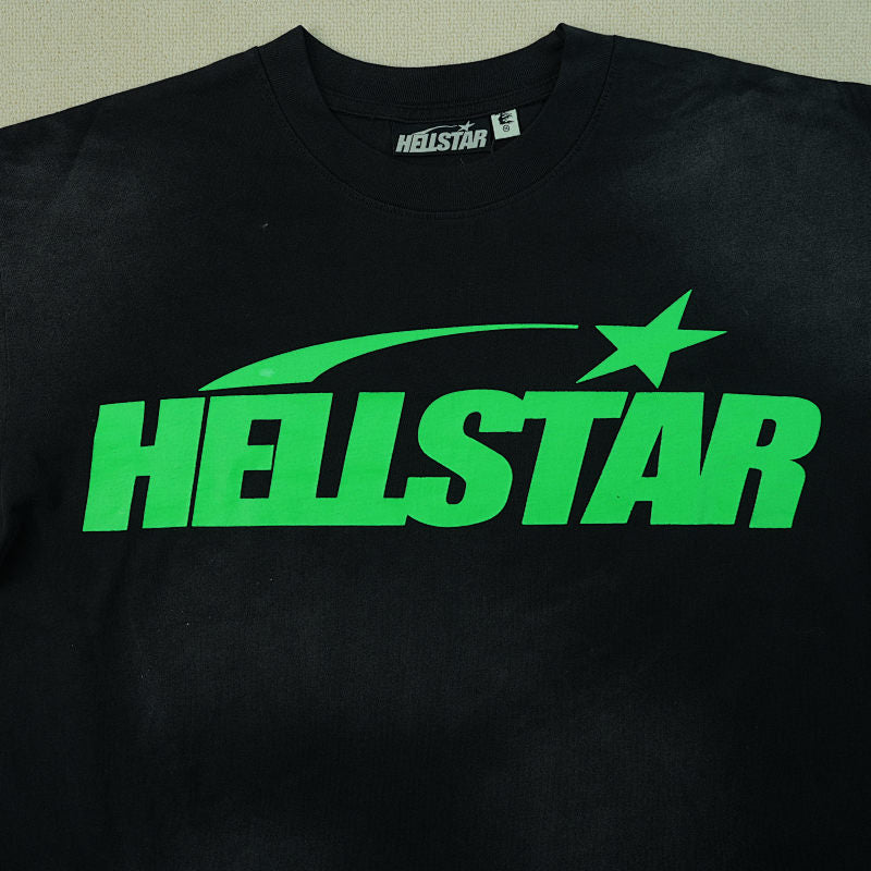 Hellstar Classic T-Shirt (Regular Print) Black/Green