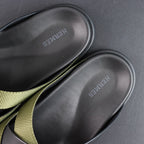 Hermes Izmir Sandal - Black/Khaki