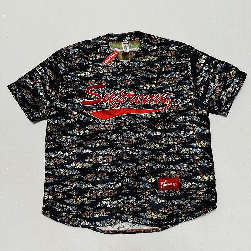 Supreme Floral Baseball Button-Up Shirt