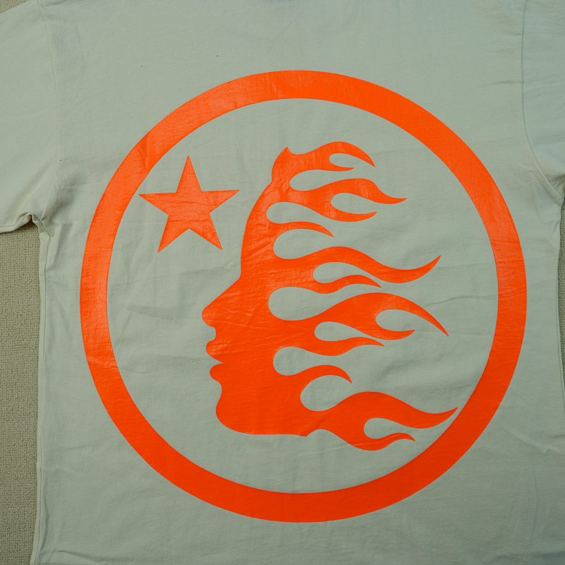 Hellstar Classic T-Shirt (Regular Print) White/Orange