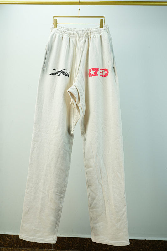 Hellstar Lf You Dont Like Us Beat Us Sweatpants White