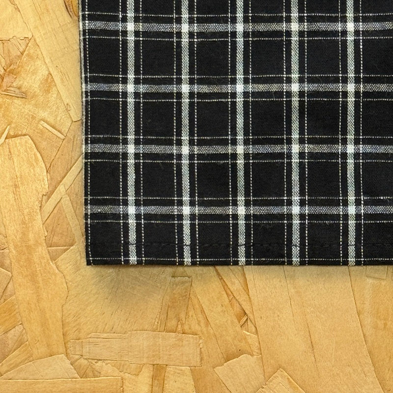 Mertra Plaid Shirt - Black