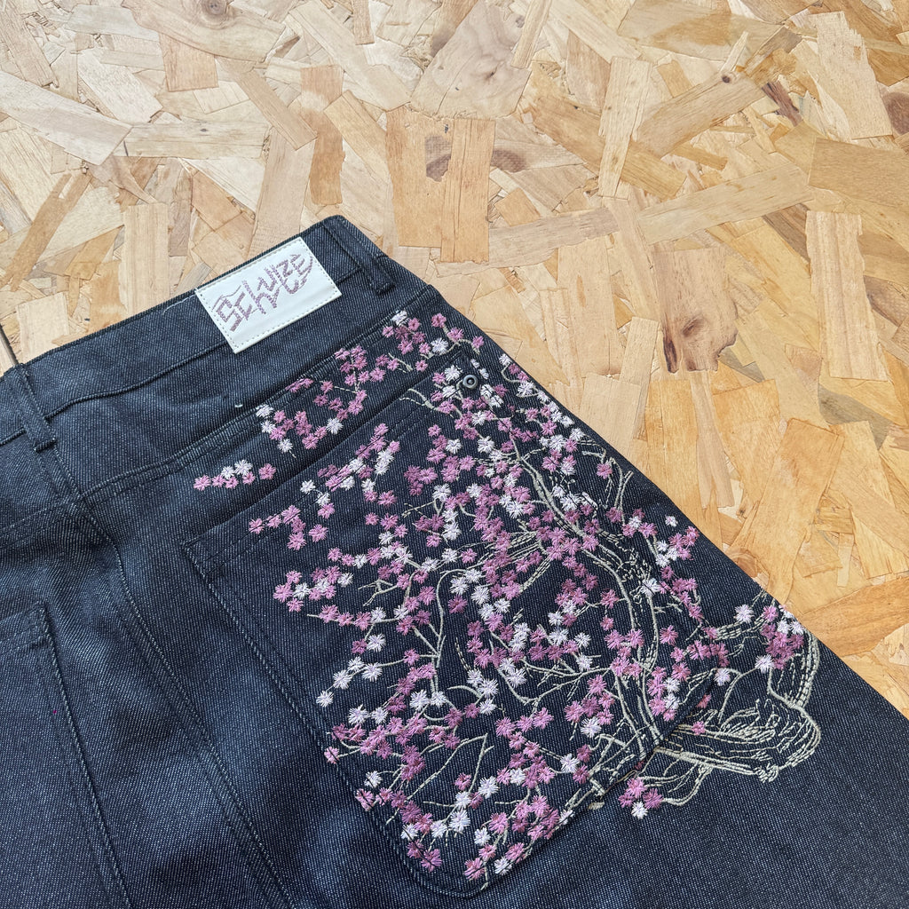 Derschutze Blossom Selvedge Shorts - Dark Denim