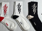 Syna World Crew Socks - White/Gray/Black/Teal