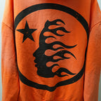 Hellstar Fire Orange Hoodie Orange Dye