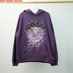 Sp5Der Web Hoodie Purple