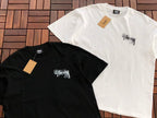 Black White Design Graphic Stussy T-Shirt