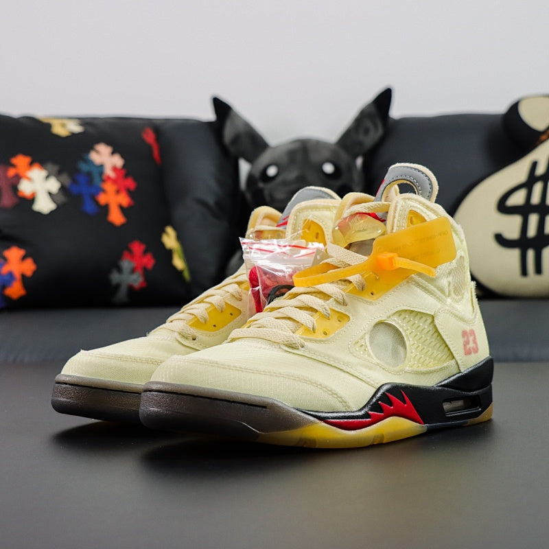 Air Jordan 5 Retro x Off-White Sail
