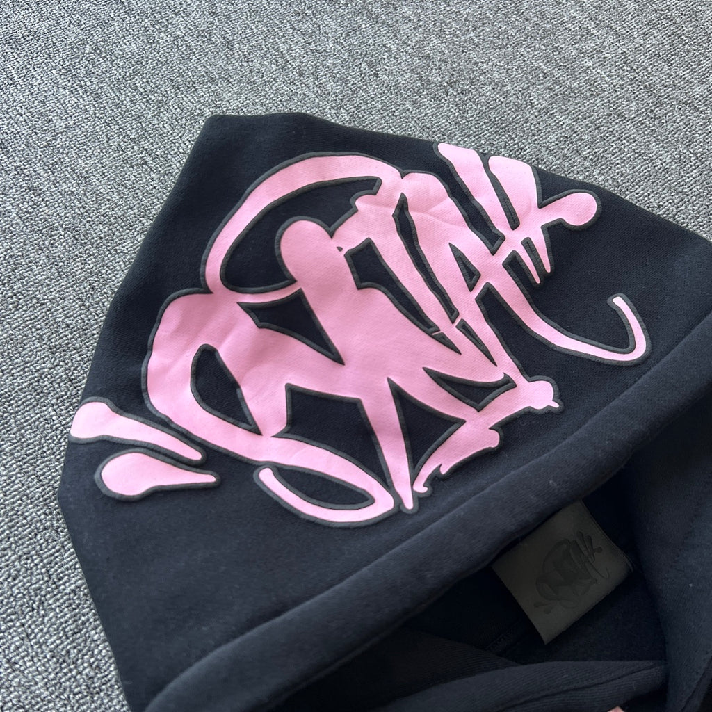Hoodie Set Black Pink