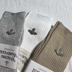 Vivienne Westwood Crew Socks - Gray/Tan/White/Black