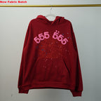 Sp5Der Worldwide Red Angel Number 555 Hoodie