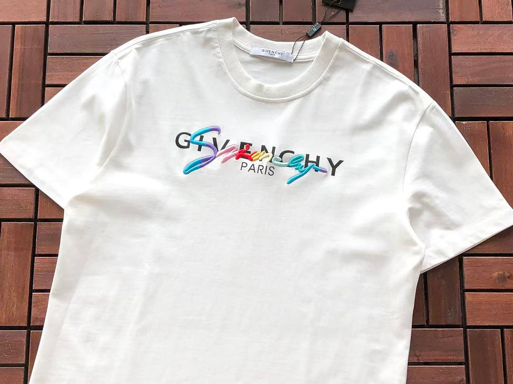 White Multicolor Logo T-Shirt