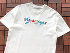 White Multicolor Logo T-Shirt