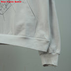 Sp5Der Rhinestone Logo Hoodie White