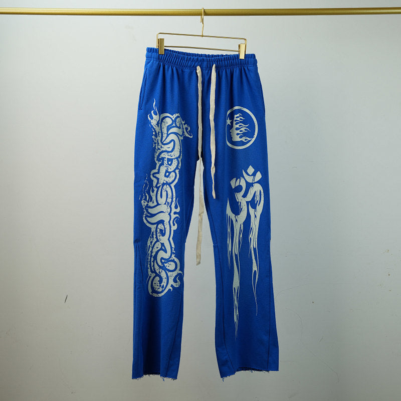 Hellstar Blue Yoga Sweatpants