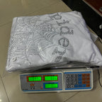 Sp5Der Rhinestone Logo Hoodie White