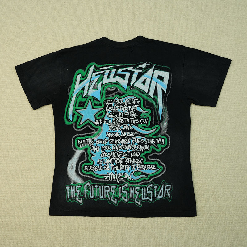 Hellstar The Future T-Shirt Black/Blue