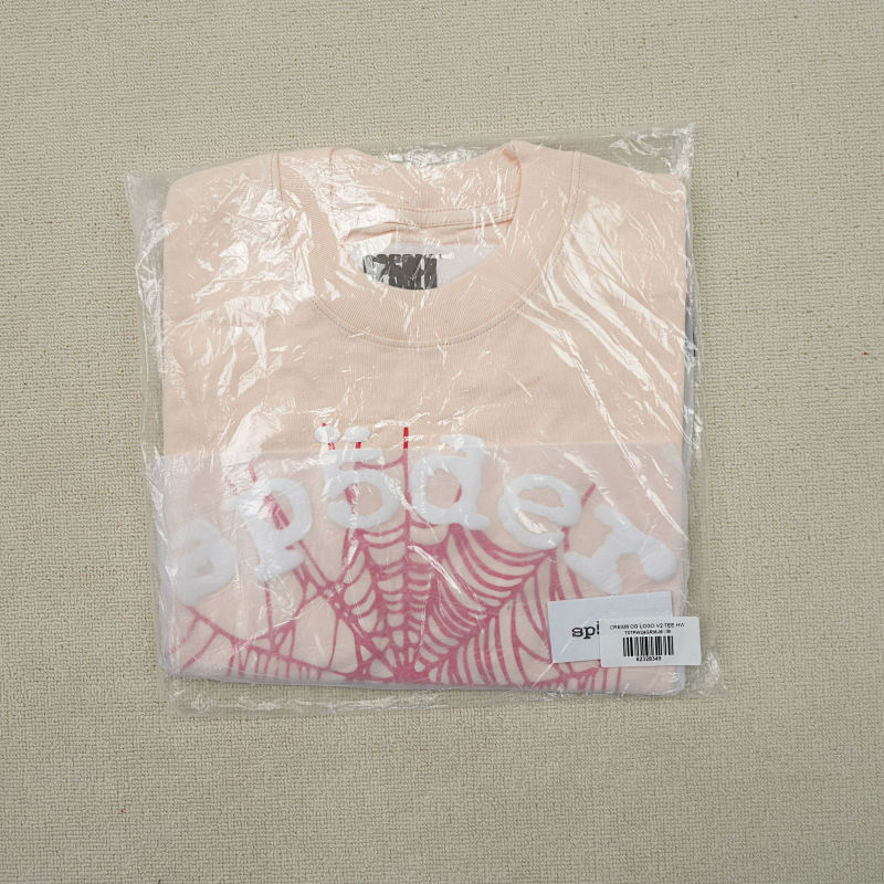 Sp5Der Legacy Logo Heavyweight Tee Cream