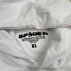 Sp5Der Rhinestone Logo Hoodie White