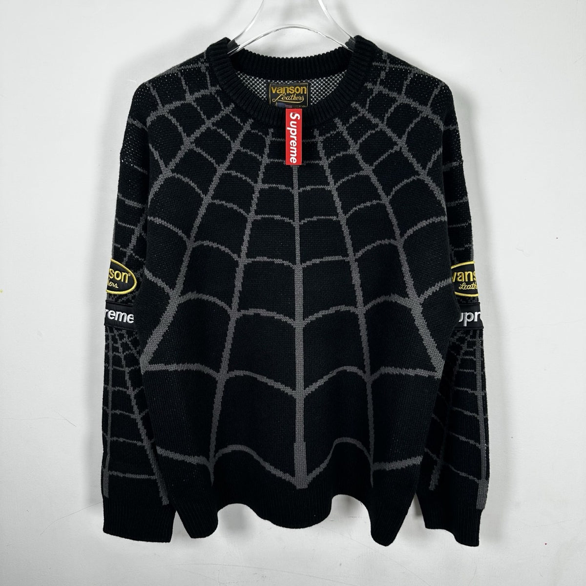 Supreme Vanson Spider Web Crewneck Sweater