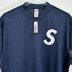 Supreme S Logo Mesh Baseball Jersey