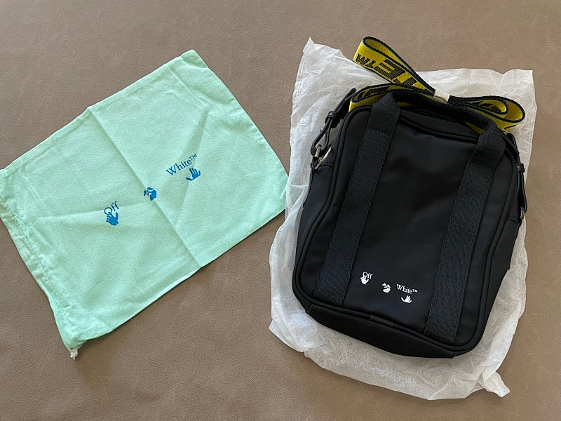 Off-White Crossbody/Camera Bag - Black/White/Yellow
