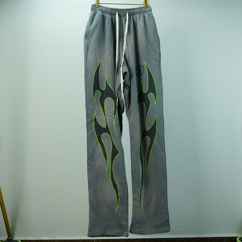 Hellstar Future Fames Sweatpants Grey/Green