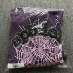 Sp5Der Web Hoodie Purple
