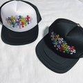 Chrome Hearts Trucker Hats - Black/White/Multicolor