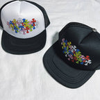 Chrome Hearts Trucker Hats - Black/White/Multicolor