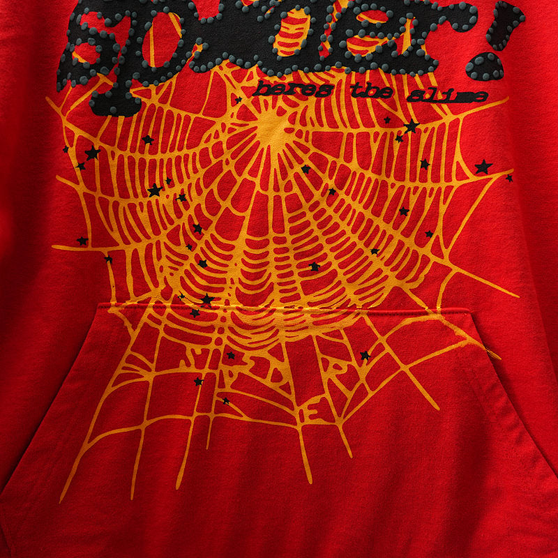 Sp5der P*NK V2 Hoodie Red