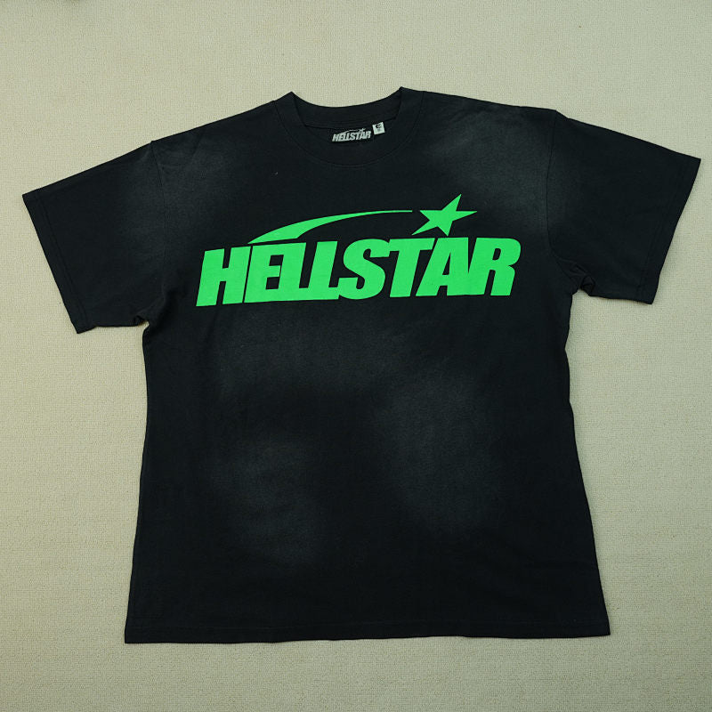 Hellstar Classic T-Shirt (Regular Print) Black/Green