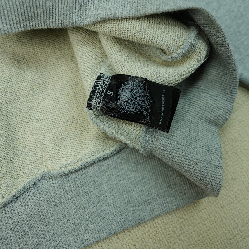 Sp5der Varsity Web Crewneck Heather Grey
