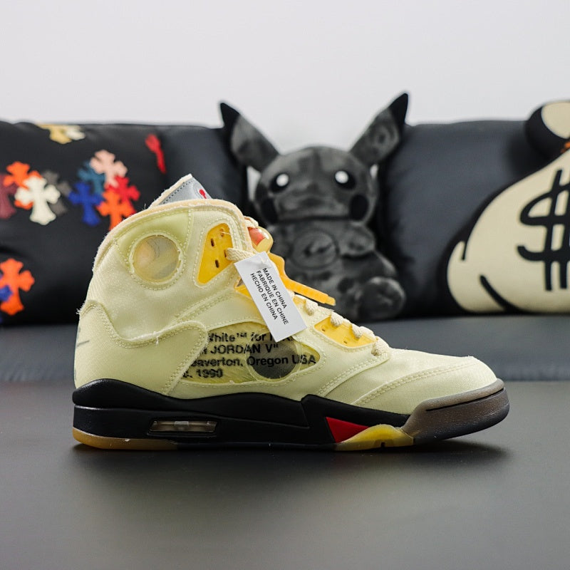 Air Jordan 5 Retro x Off-White Sail