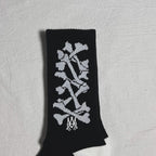 AMIRI Mid-Crew Socks - Black/White