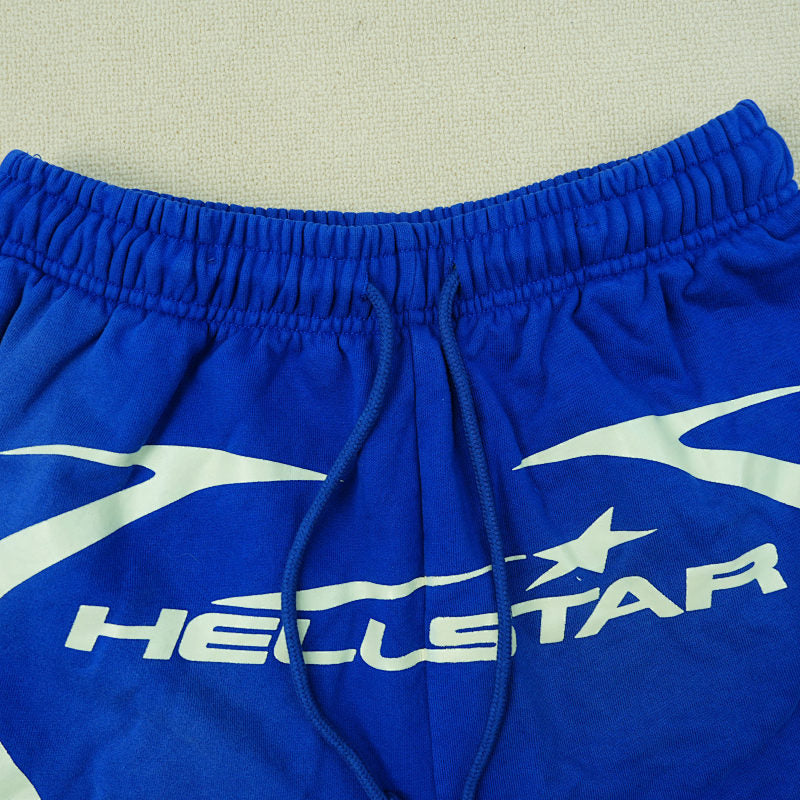 Hellstar Warm Up Shorts Blue