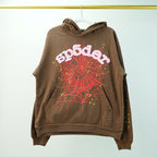Sp5der Web Hoodie Brown