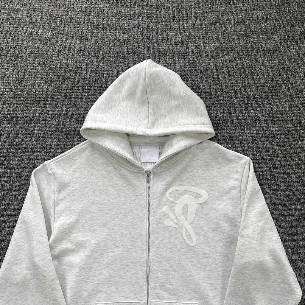 Zip Hoodie White