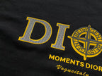 Black Yellow Logo Dior T-Shirt