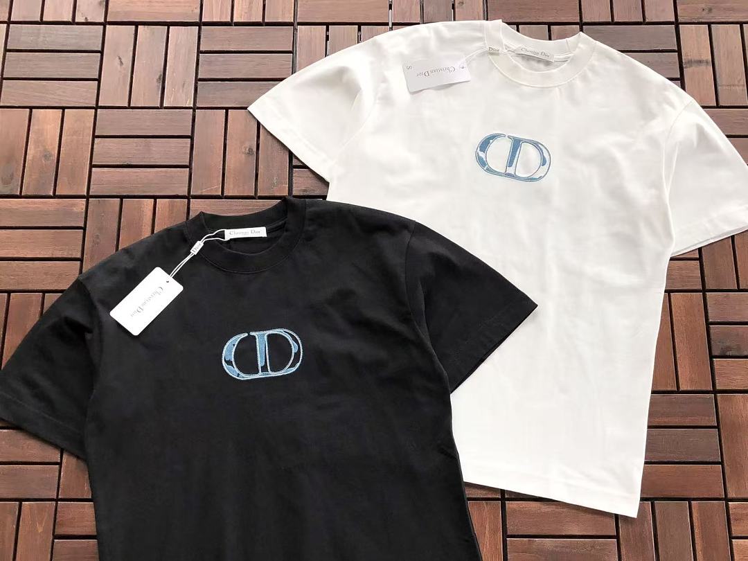 White Small Logo Dior T-Shirt