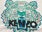 White Teal Tiger Graphic Kenzo T-Shirt