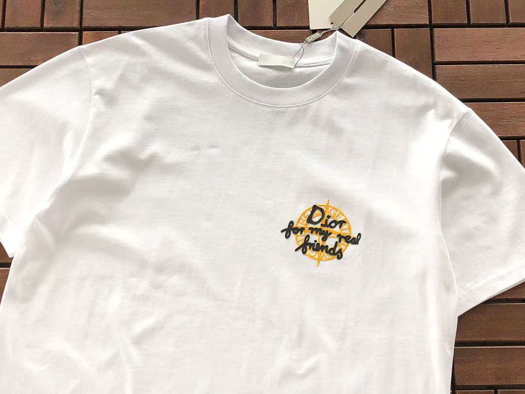 Black Gold Graphic Stone Island Dior T-Shirt