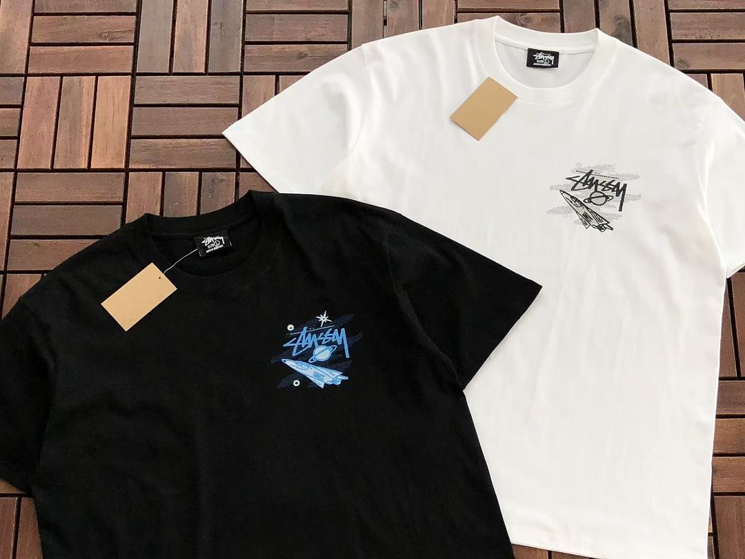 Blue Graphic Stussy T-Shirt
