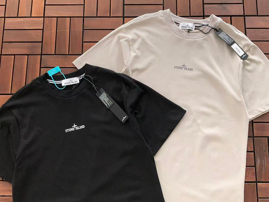 Black White Eagle Graphic Stone Island T-Shirt