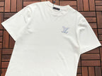 Black White Small Script Logo Lanvin T-Shirt