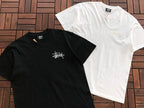 Black White Classic Logo Stussy T-Shirt
