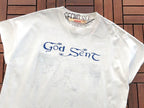 Black White Script Vintage T-Shirt