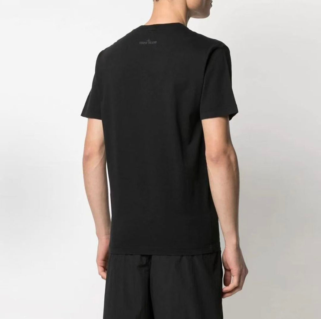 Black White Circular Graphic Stone Island T-Shirt