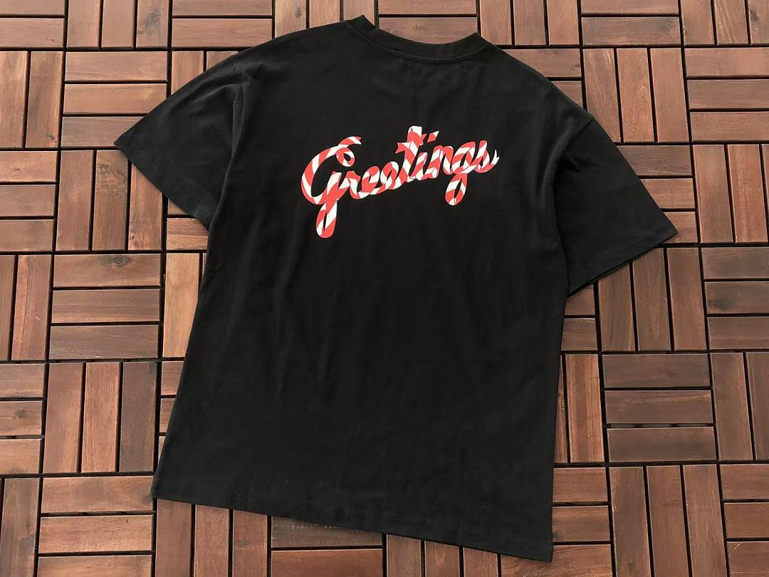 Black Red Script Logo T-Shirt